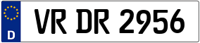 Trailer License Plate